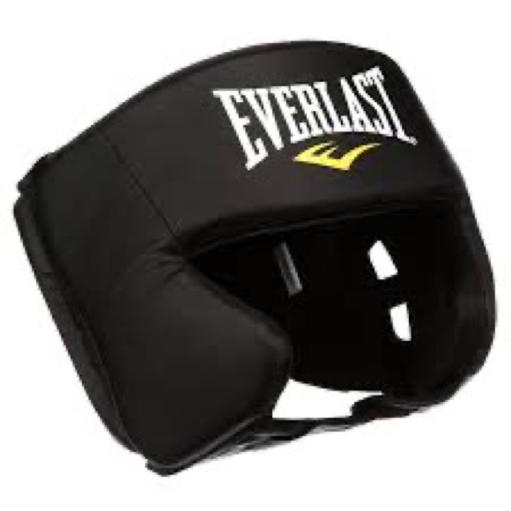 Everlast Everfresh Protective Sport Training Padded Boxing Headgear, Black